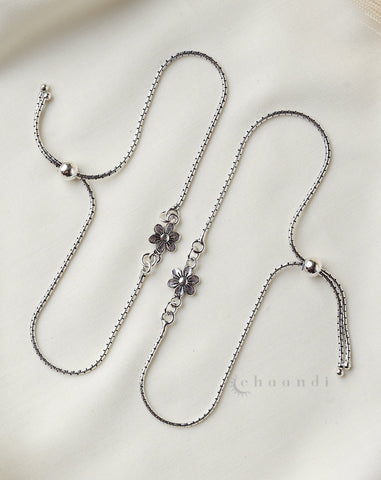 Silver Anklets CHA020 (Pair)