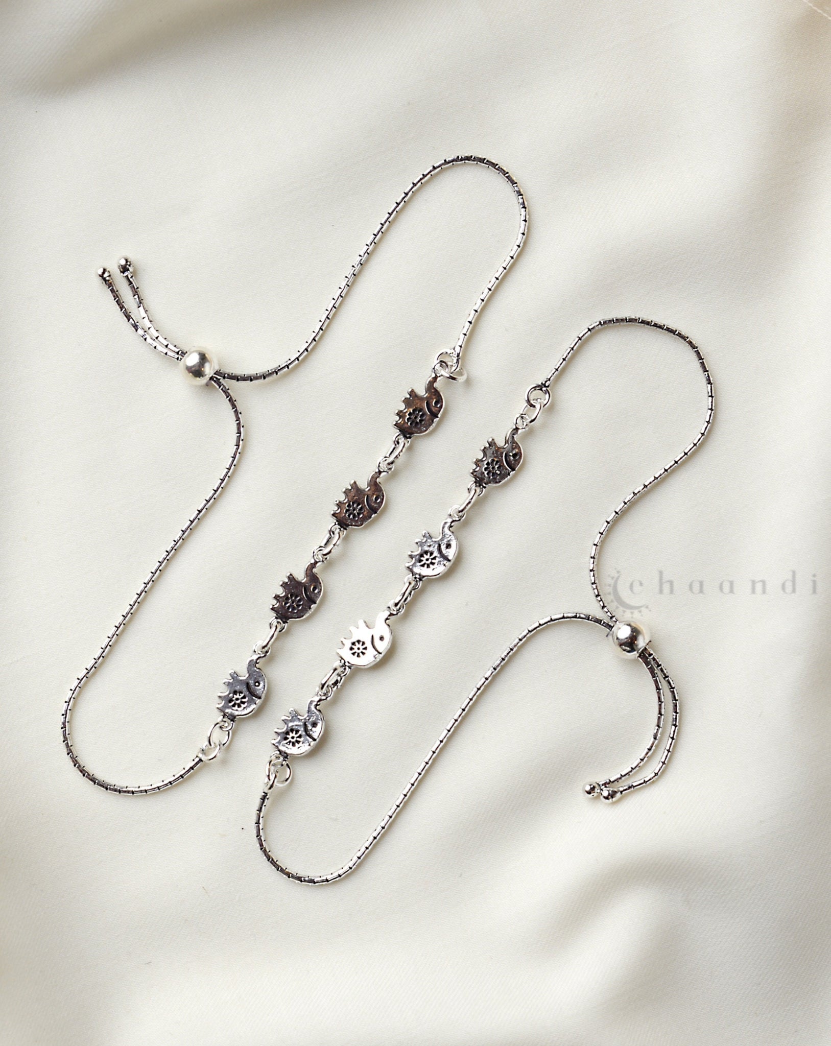 Silver Anklets CHA019 (Pair)