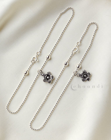 Silver Anklets CHA022 (Pair)