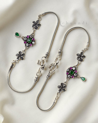 Silver Anklets CHA036 (Pair)