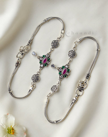 Silver Anklets CHA035 (Pair)