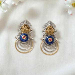 Gold Polish Silver Earrings CHE1156