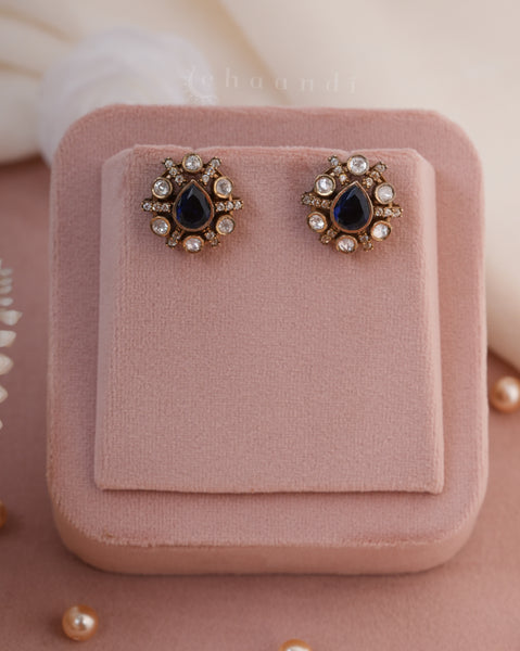 Gold Polish Silver Earrings