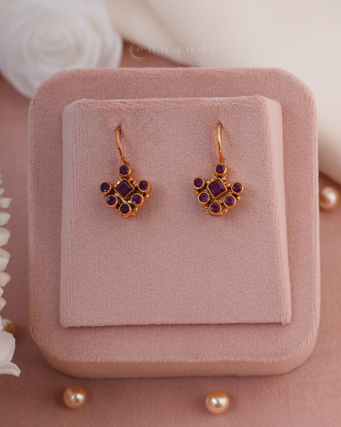 Gold Polish Silver Earrings
