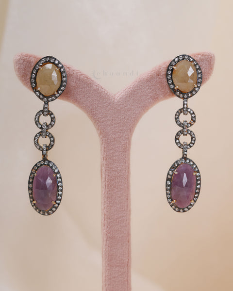 Gold Polish Silver Earrings