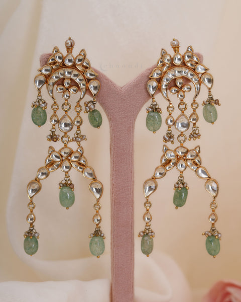 Gold Polish Silver Earrings