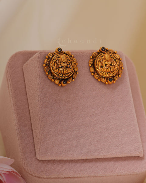 Gold Polish Silver Earrings CHE2255