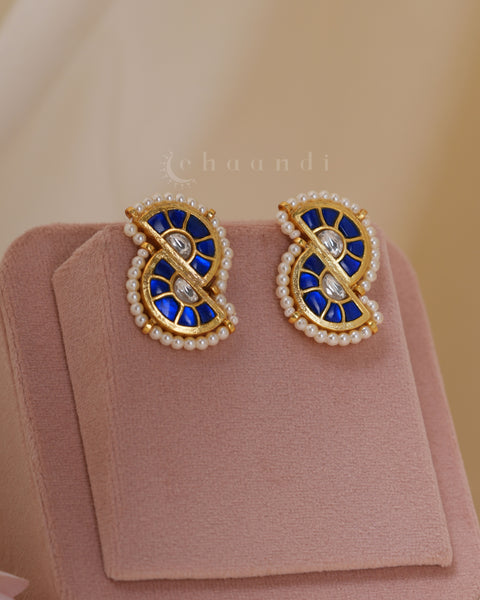Gold Polish Silver Earrings