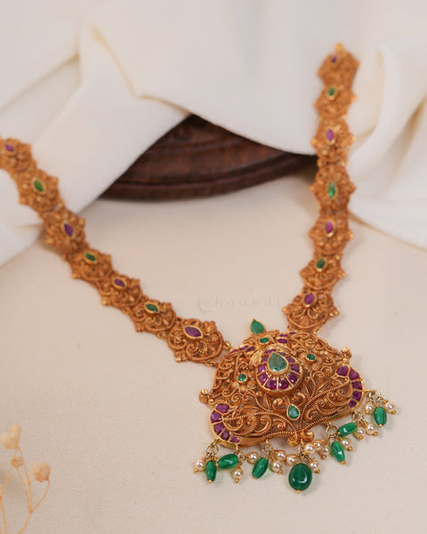 Gold Polish Silver Necklace