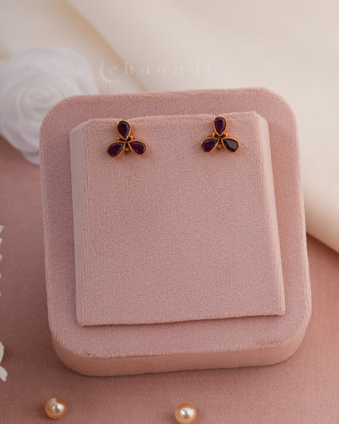 Gold Polish Silver Earrings