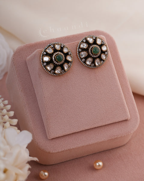 Gold Polish Silver Earrings
