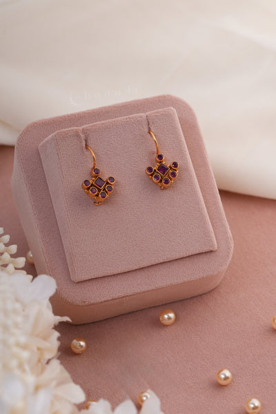 Gold Polish Silver Earrings