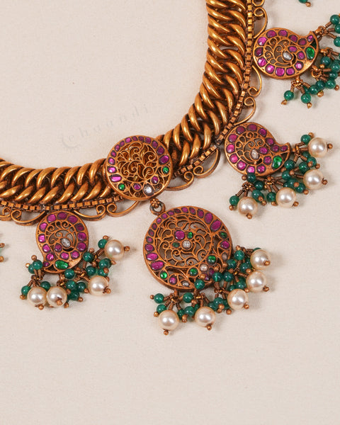 Gold Polish Silver Necklace