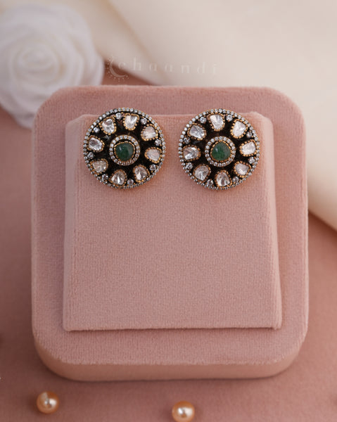 Gold Polish Silver Earrings
