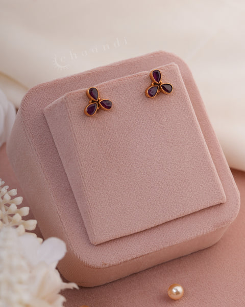 Gold Polish Silver Earrings