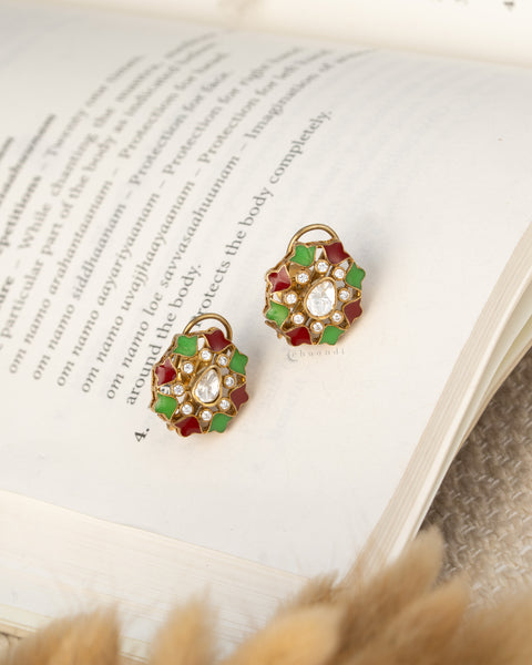 Gold Polish Silver Earrings