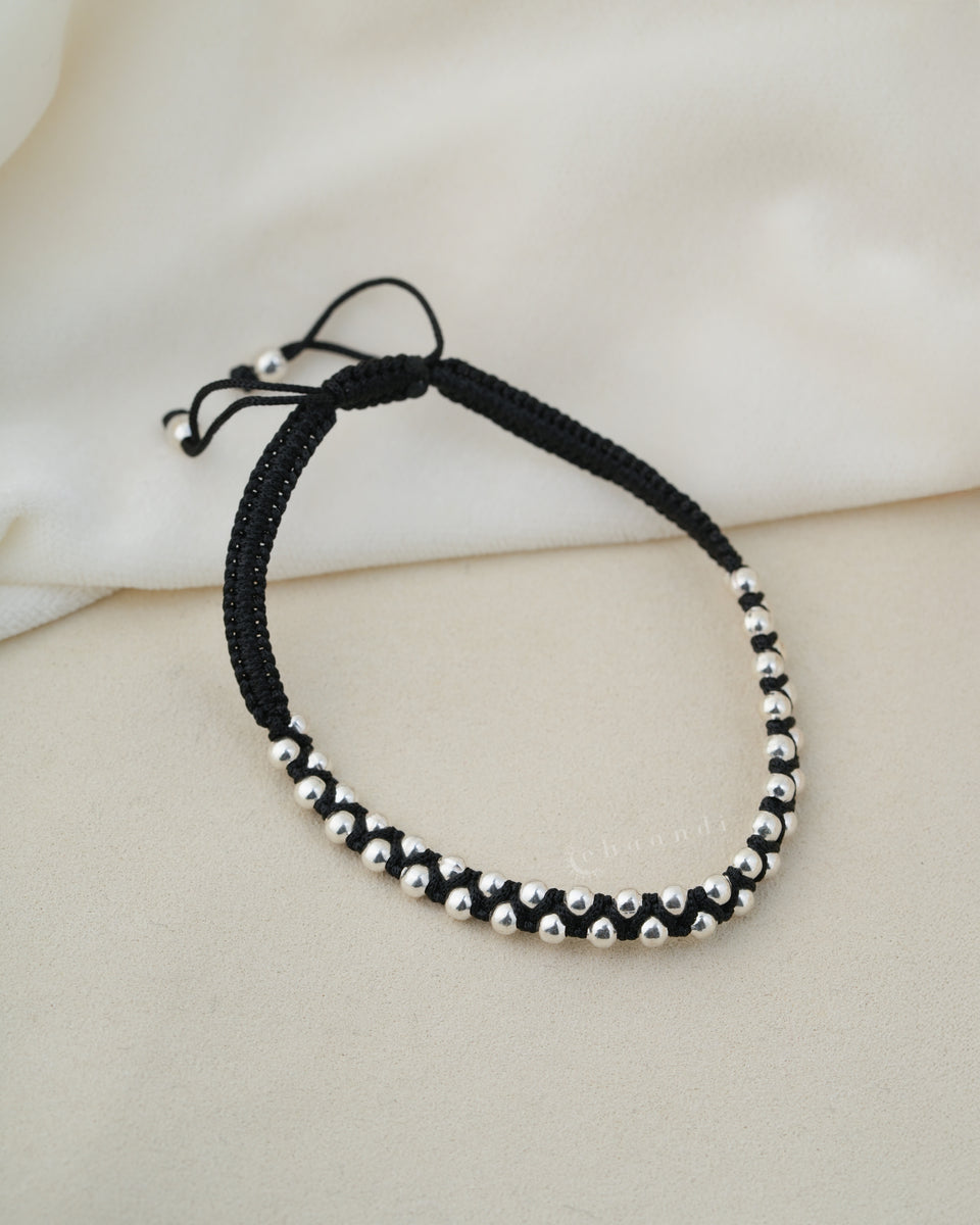 Threaded Silver Anklets CTA1012 (Single) – CHAANDI