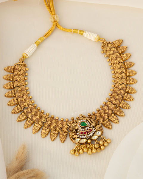 Gold Polish Silver Necklace