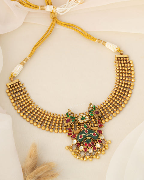 Gold Polish Silver Necklace