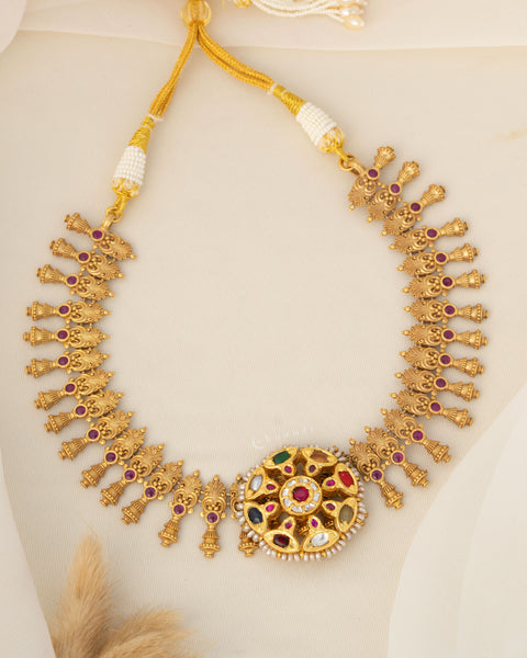 Gold Polish Silver Necklace