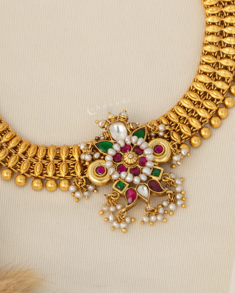 Gold Polish Silver Necklace