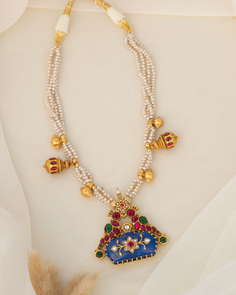 Gold Polish Silver Necklace