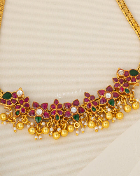 Gold Polish Silver Necklace