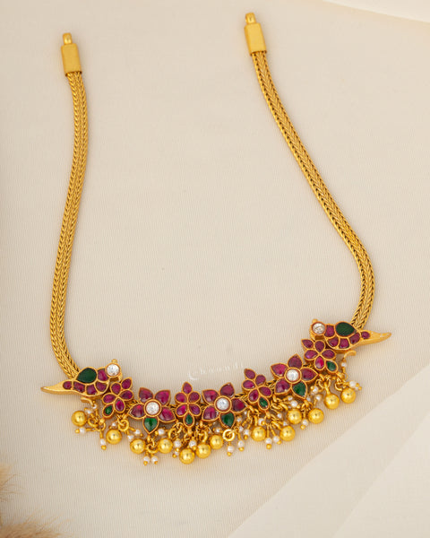 Gold Polish Silver Necklace