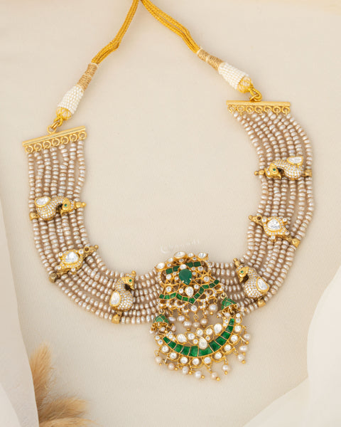 Gold Polish Silver Necklace