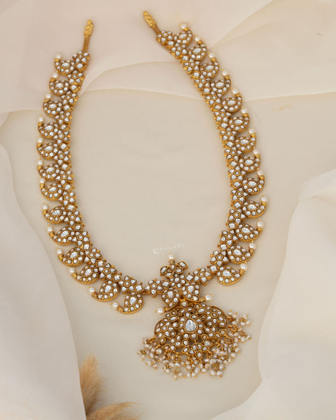 Gold Polish Silver Necklace Set