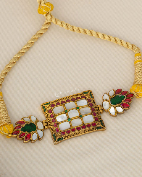 Gold Polish Silver Choker