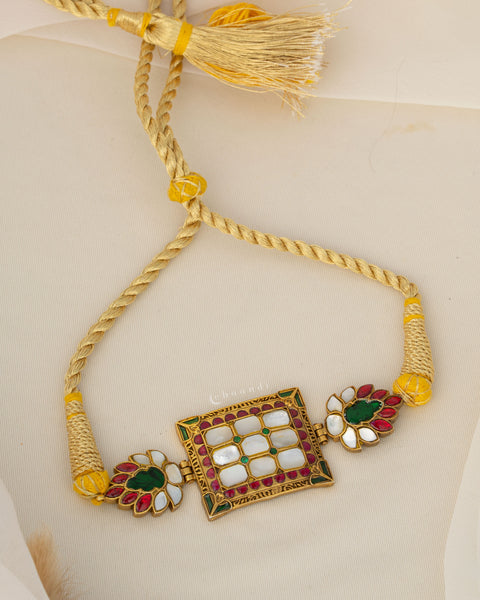 Gold Polish Silver Choker