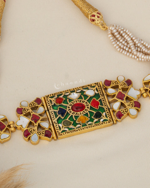 Gold Polish Silver Choker