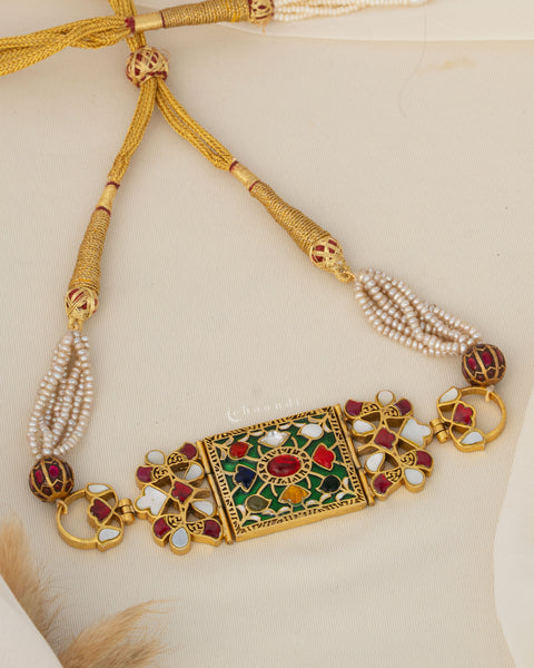 Gold Polish Silver Choker