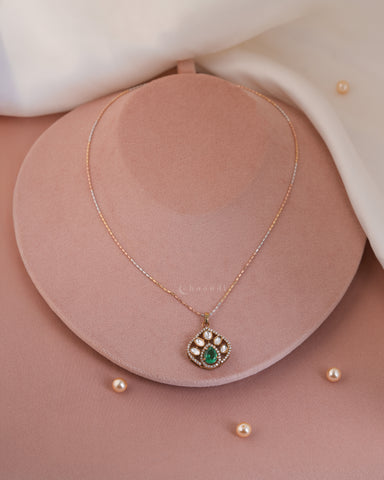 Two Tone Silver Necklace CHN1936