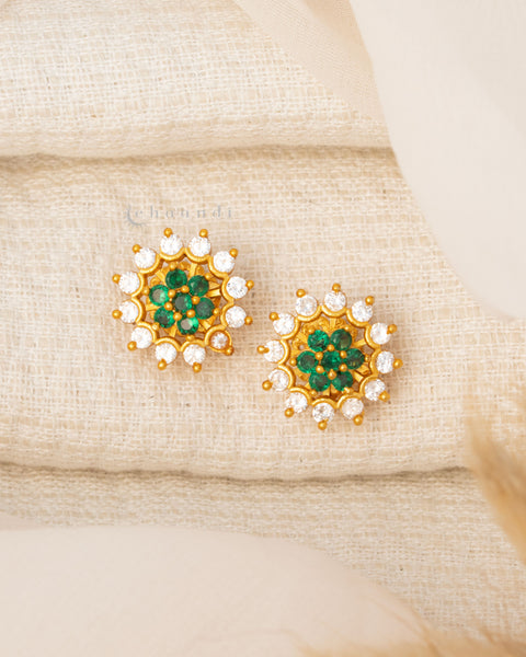 Gold Polish Silver Earrings