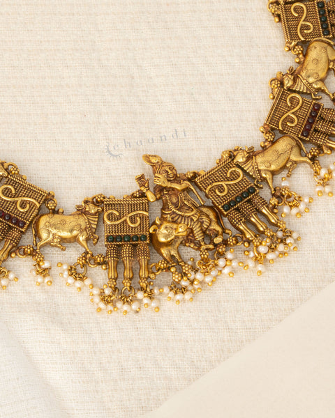 Gold Polish Silver Necklace