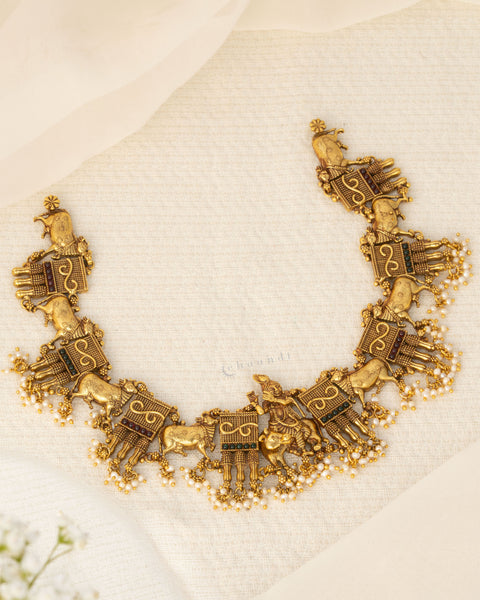 Gold Polish Silver Necklace