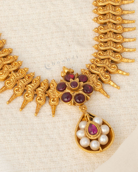 Gold Polish Silver Necklace