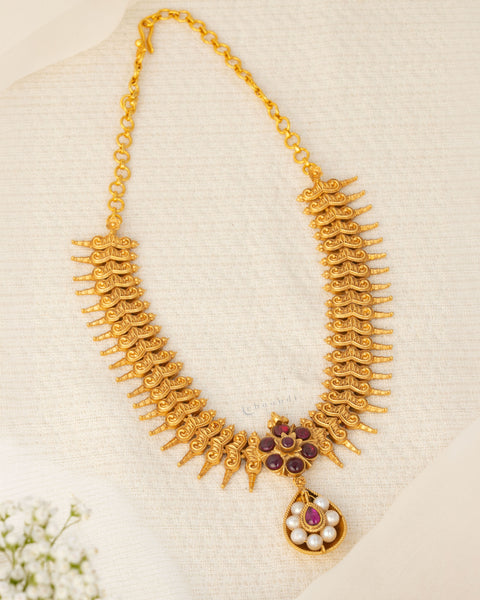 Gold Polish Silver Necklace