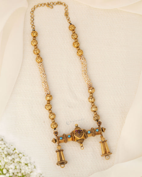 Gold Polish Silver Necklace