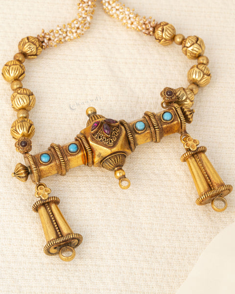 Gold Polish Silver Necklace