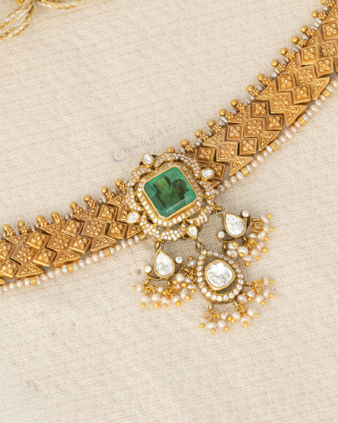 Gold Polish Silver Necklace