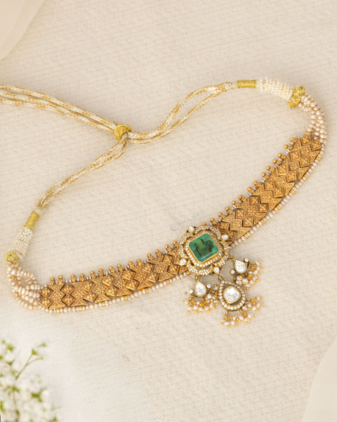 Gold Polish Silver Necklace