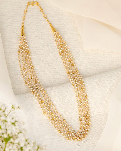 Gold Polish Silver Necklace