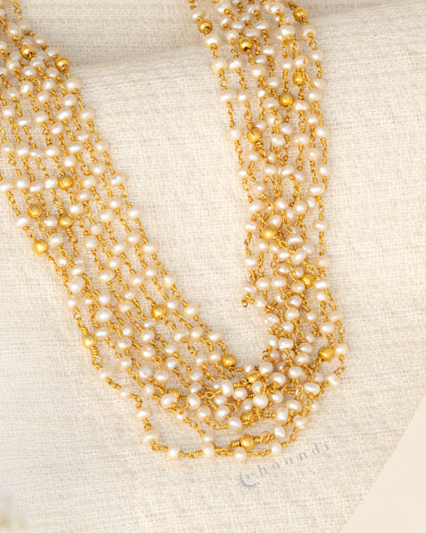 Gold Polish Silver Necklace
