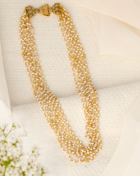 Gold Polish Silver Necklace
