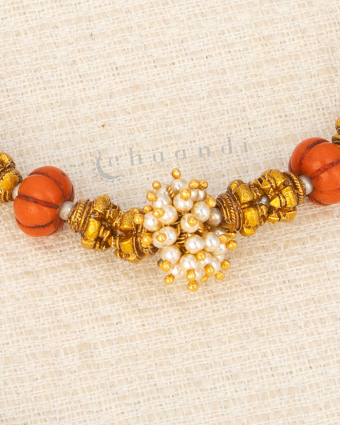 Gold Polish Silver Necklace