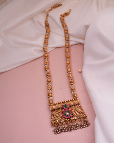 Gold Polish Silver Necklace CHN1849