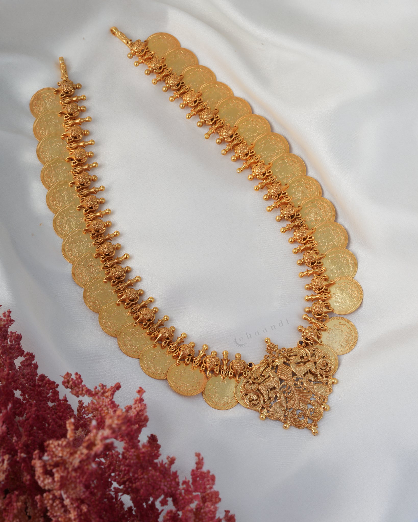 Gold Polish Silver Necklace  CHN1940